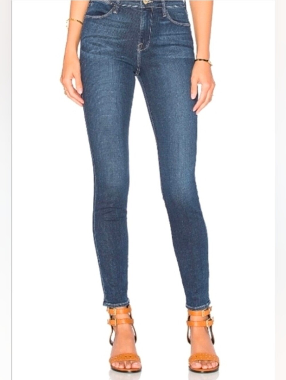 Frame Denim Le High Skinny Jeans Rhoads Wash Stretch Mid Rise Women 26